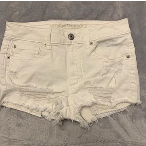 American Eagle White Jean shorts